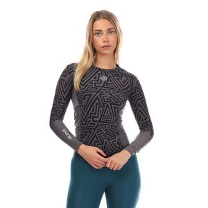 Skins Womens/Ladies Series-3 Long-Sleeved Top / Charcoal